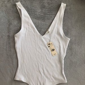 NWT Garage Bodysuit White Size XS